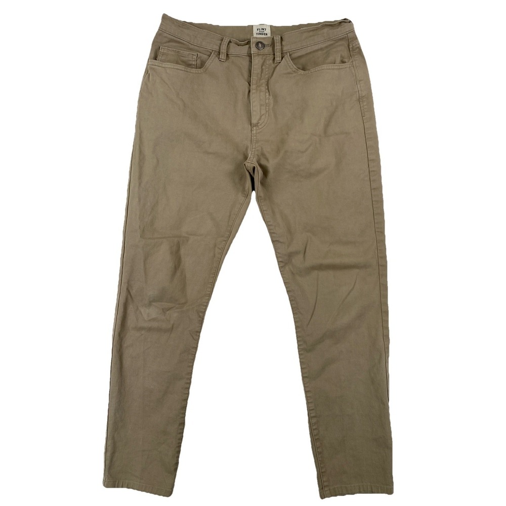 Flint & Tinder 365 5 Pocket Pants Men's 31 x30 Tapered Fit Beige